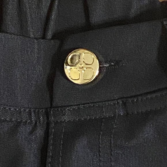 Iman Womens Black Bootcut Pull On Pants Elastic Waist Size S Long 5-pockets - Picture 4 of 8